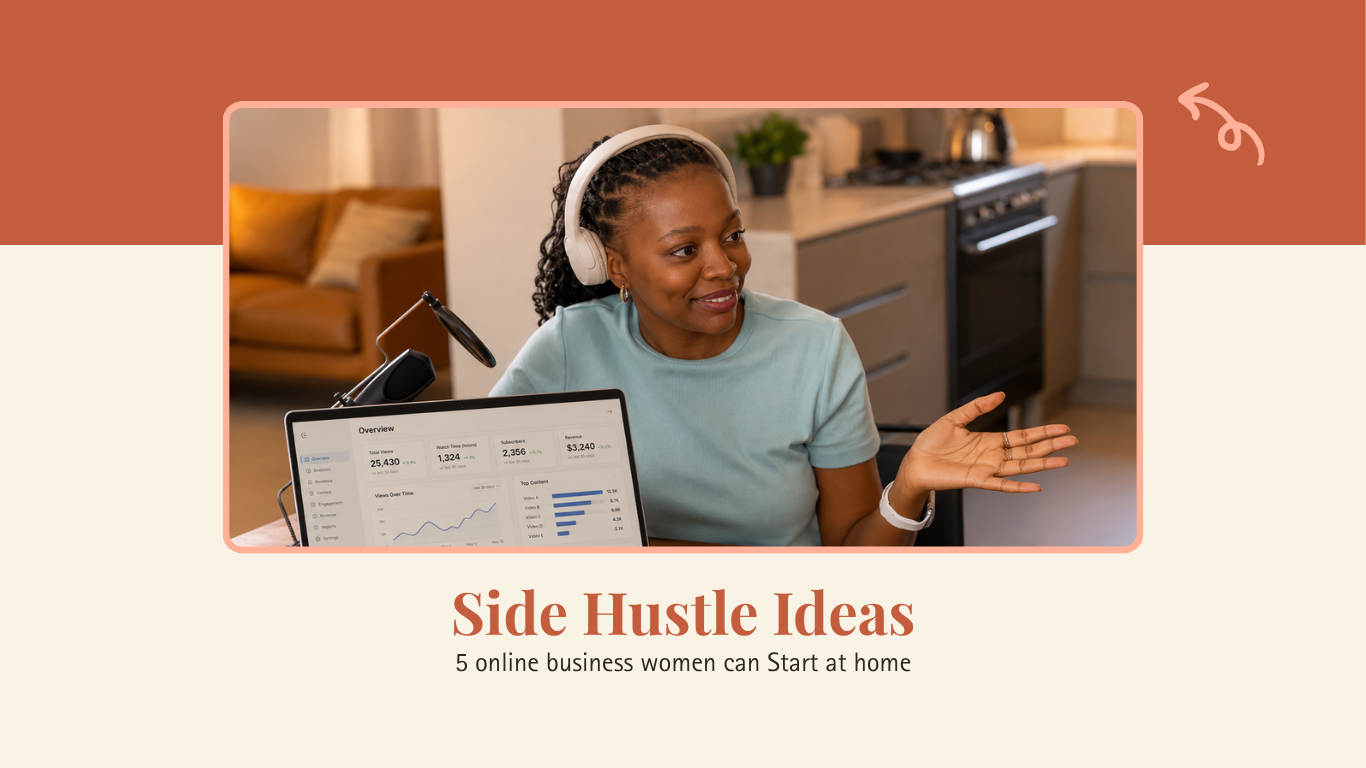 Side Hustle Ideas: 5 Online Businesses Women Can Start From Home