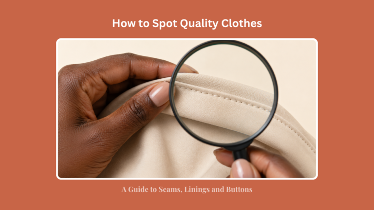 How to Spot Quality Clothes: A Guide to Seams, Linings, and Buttons
