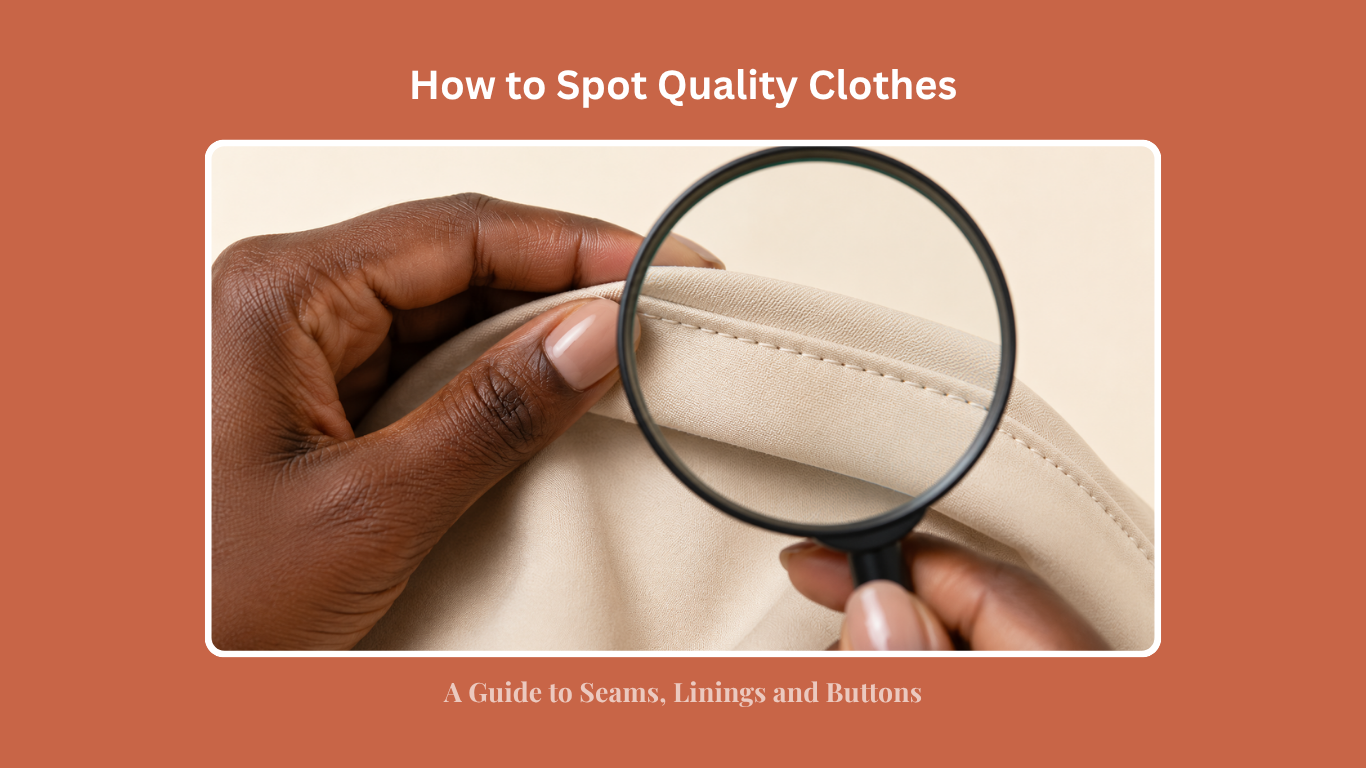 How to Spot Quality Clothes: A Guide to Seams, Linings, and Buttons
